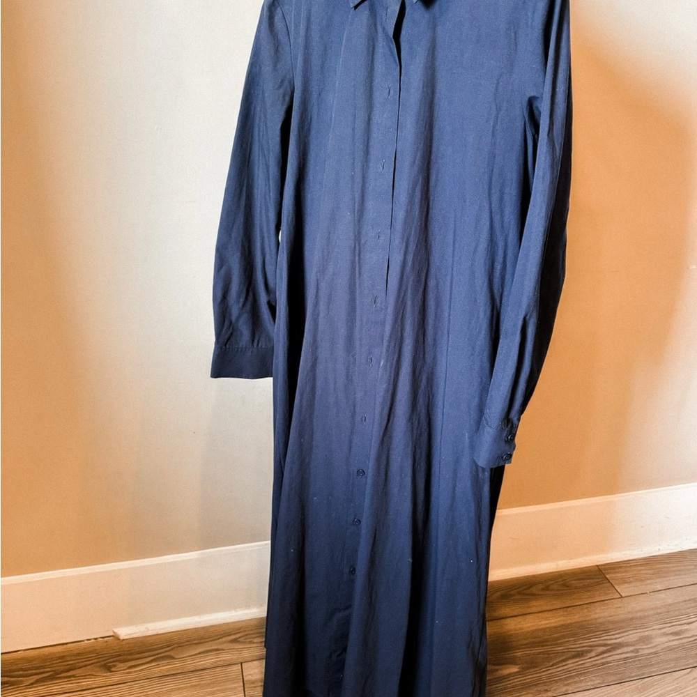 ZARA Navy Blue Long Sleeve Dress